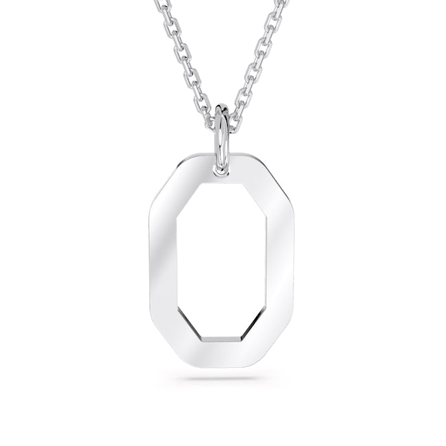 Swarovski Dextera Silver Octagon Necklace