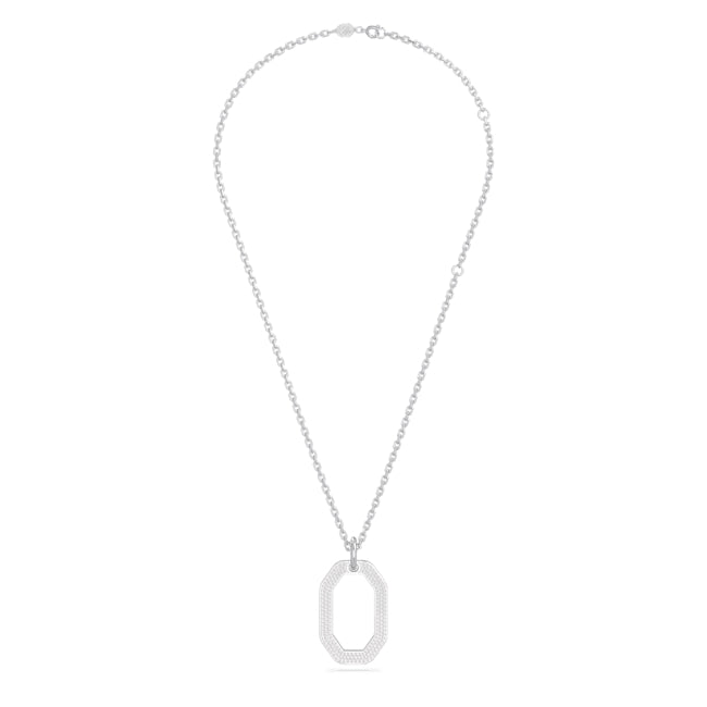 Swarovski Dextera Silver Octagon Necklace