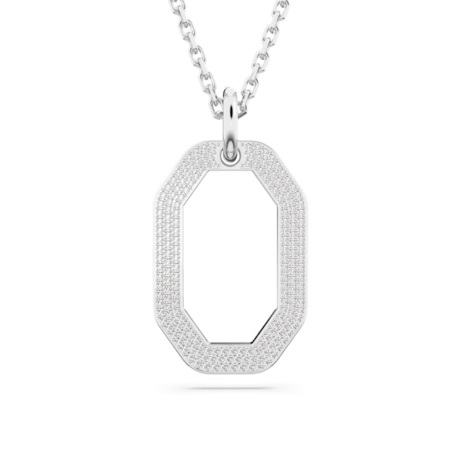 Swarovski Dextera Silver Octagon Necklace