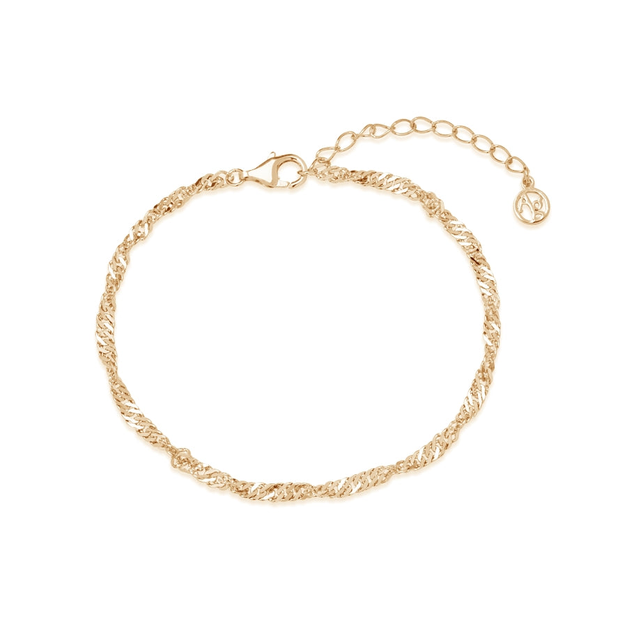 Argento Gold Plated Twist Bracelet