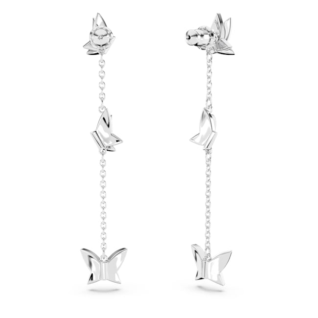 Swarovski Lilia Blue Butterfly Drop Earrings