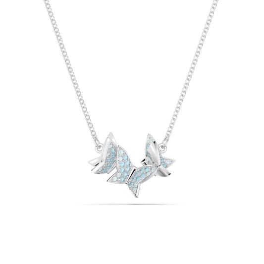 Swarovski Lilia Blue Butterfly Necklace 