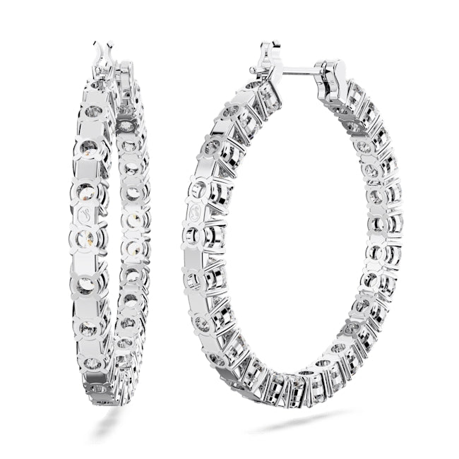 Swarovski Matrix Crystal Hoop Earrings