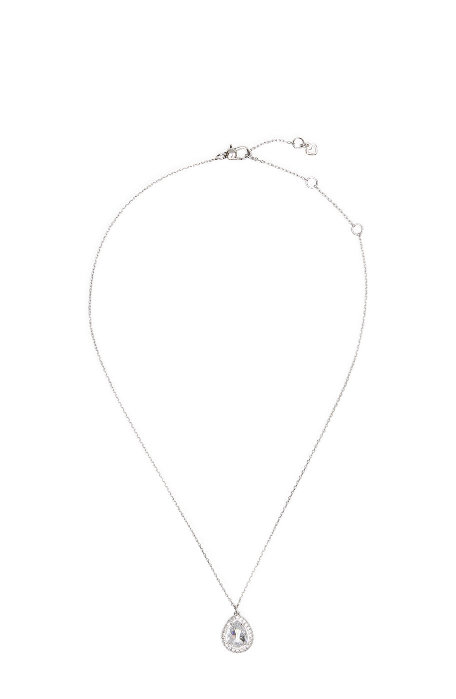 Kate Spade New York Silver Teardrop Halo Necklace