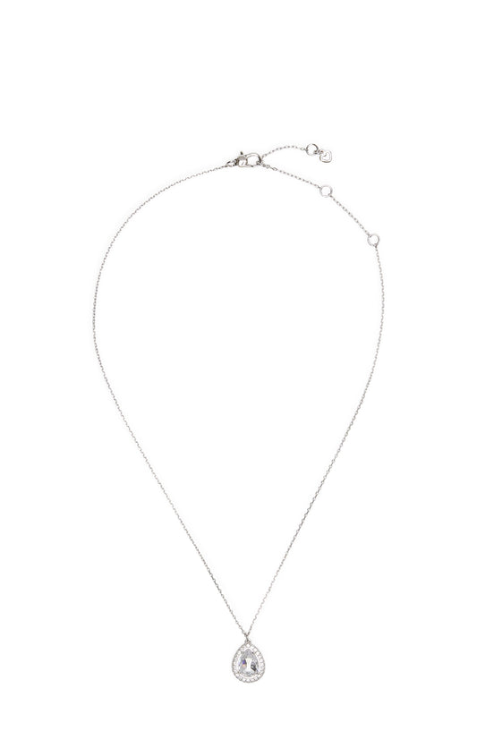 Kate Spade New York Silver Teardrop Halo Necklace