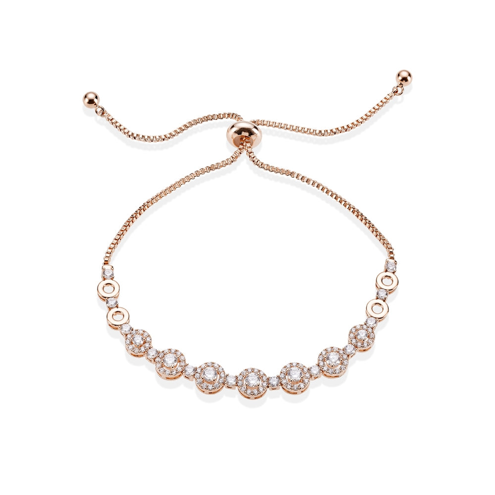 August Woods Crystal Cluster Pull Bracelet