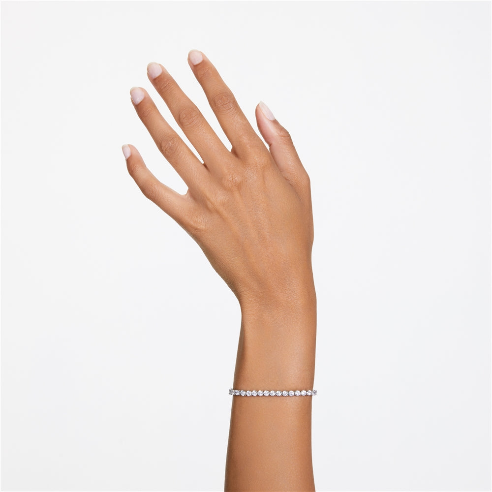 Swarovski Matrix Silver Round Tennis Bracelet