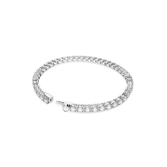 Swarovski Matrix Silver Round Tennis Bracelet