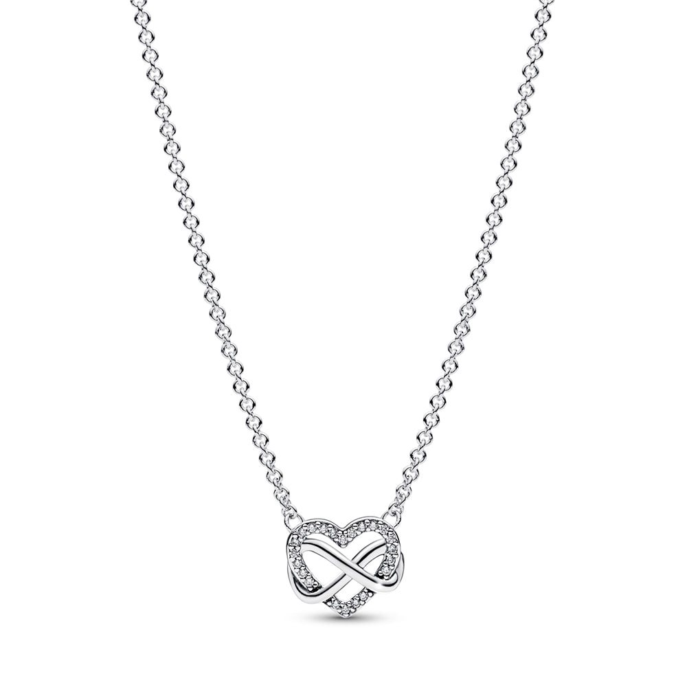 Pandora Sparkling Infinity Heart Necklace