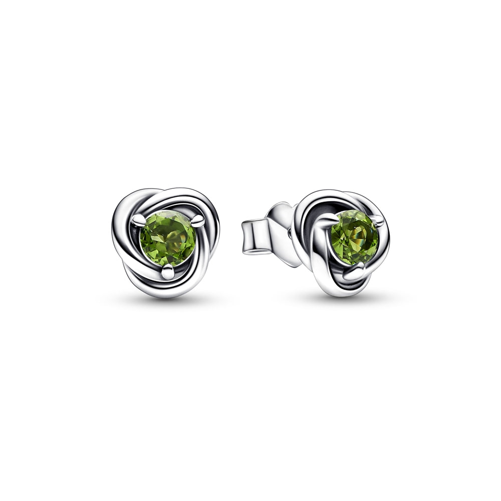 Pandora August Birthstone Eternity Circle Stud Earrings