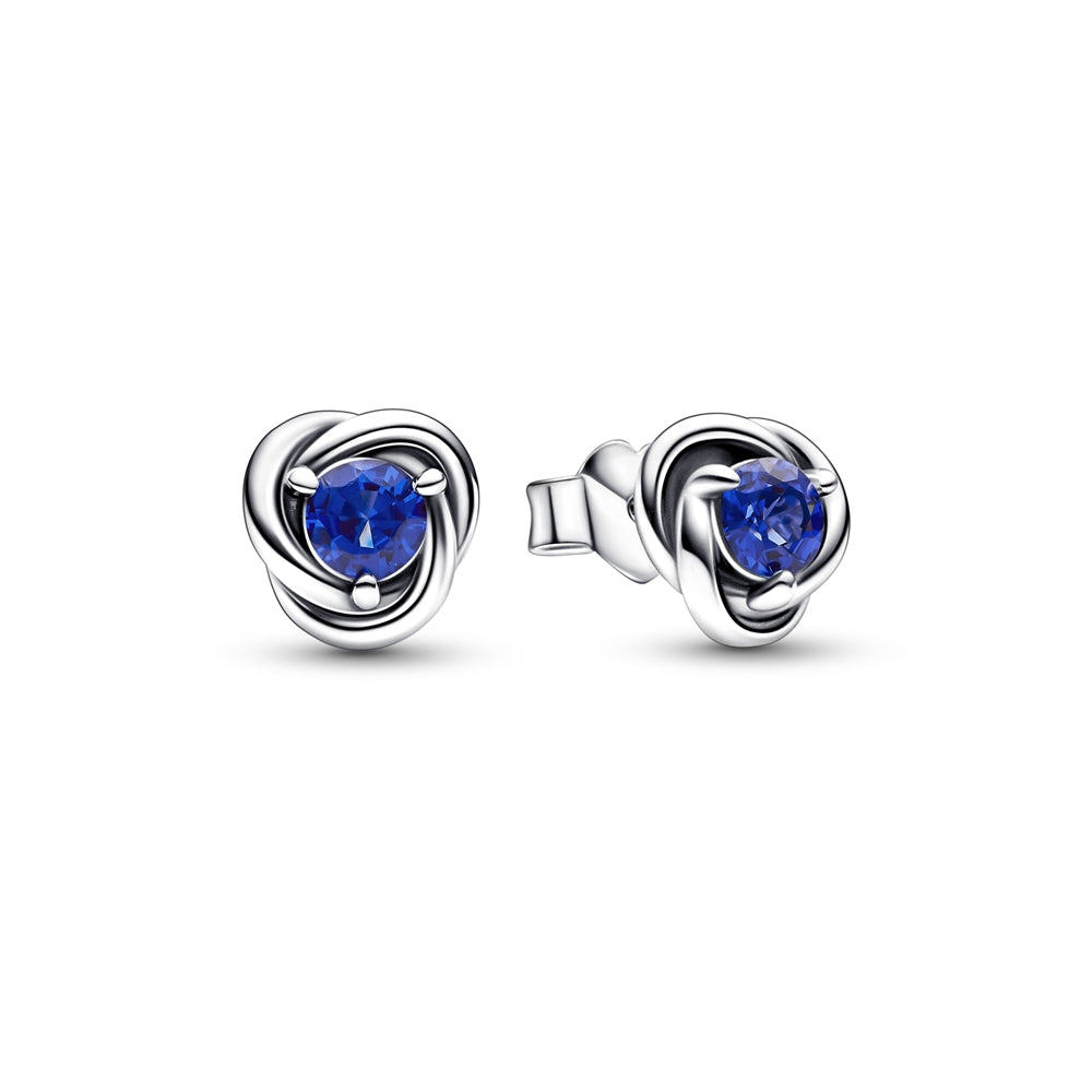 Pandora September Birthstone Eternity Circle Stud Earrings