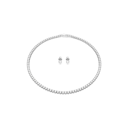 Swarovski Matrix Silver Round Tennis Set  