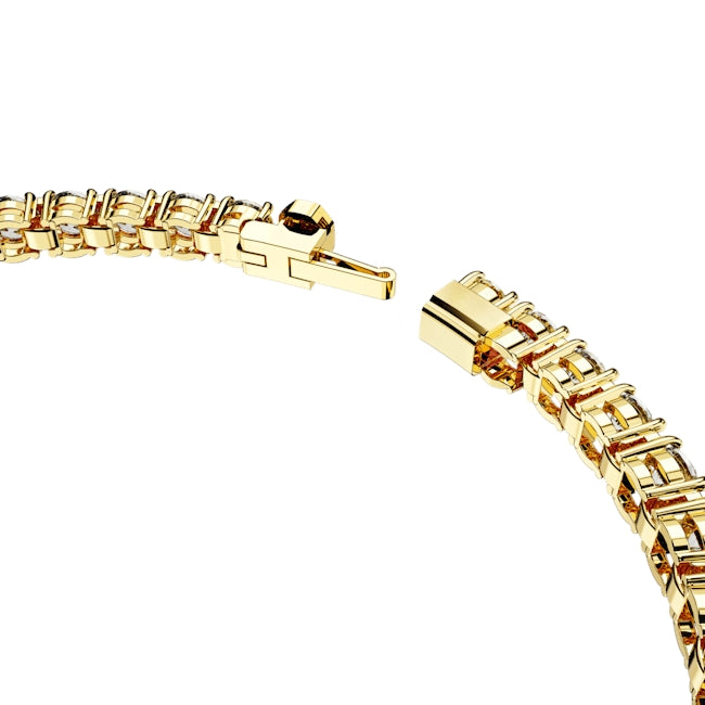 Swarovski Matrix Gold Round Tennis Bracelet