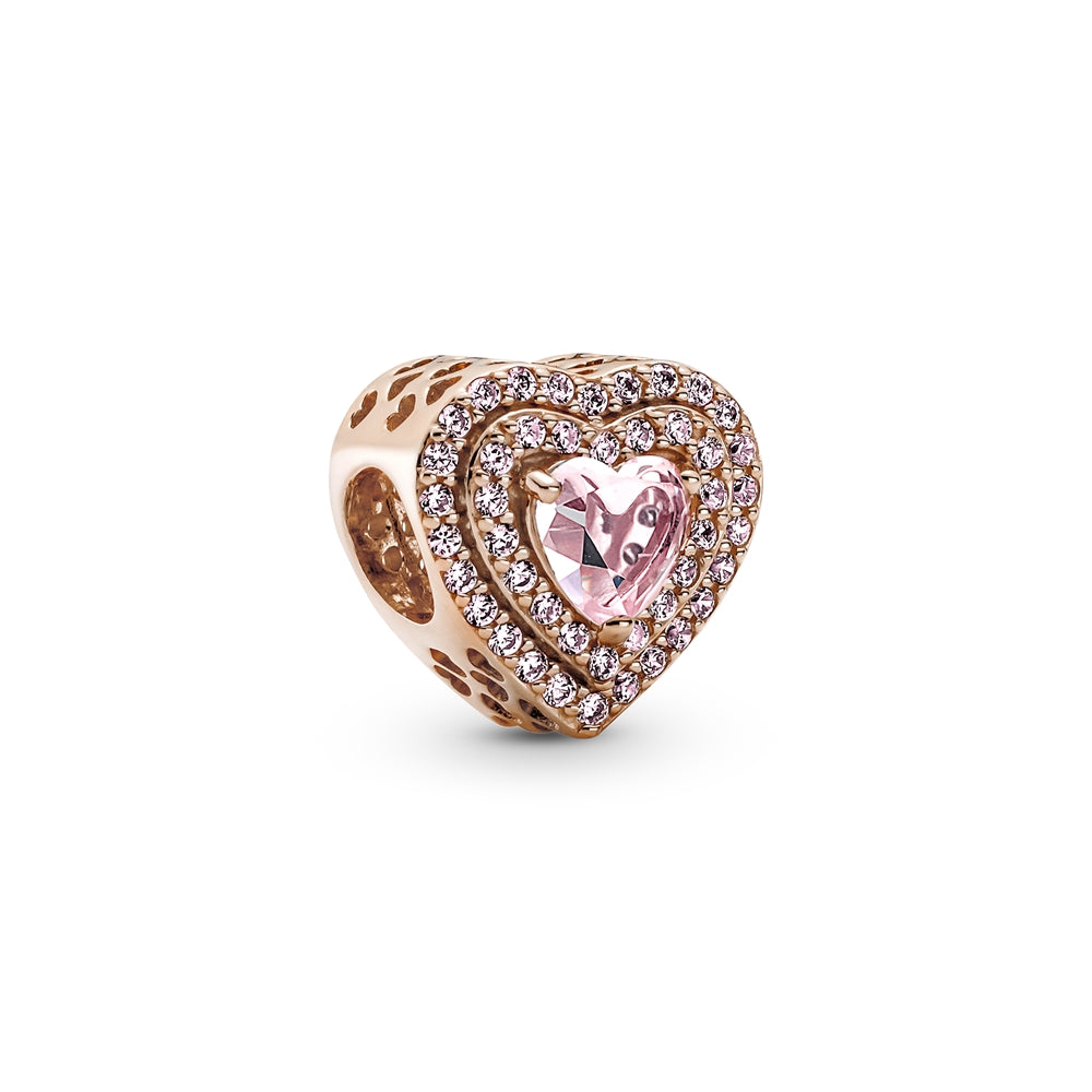 Pandora Sparkling Pink Heart Charm