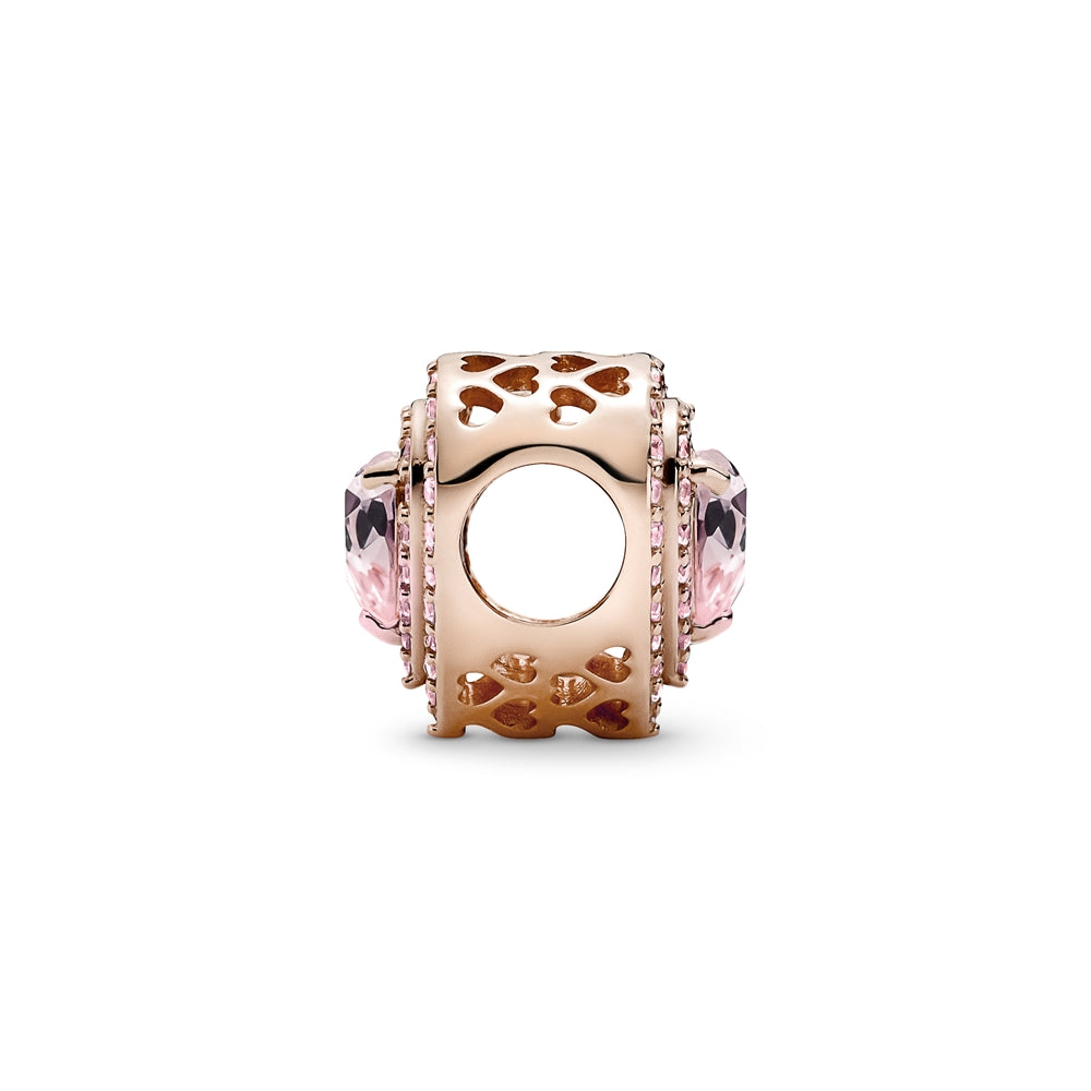 Pandora Sparkling Pink Heart Charm