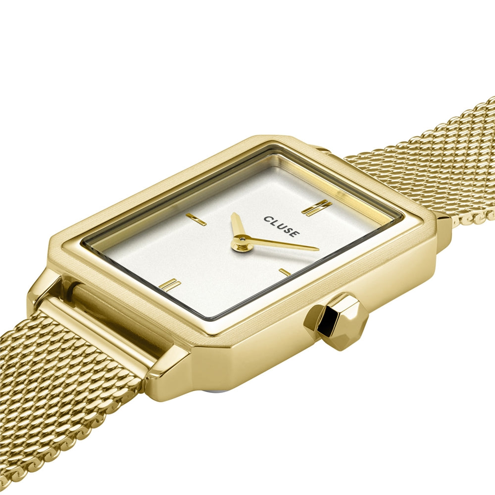 CLUSE Gold Fluette Mesh Watch