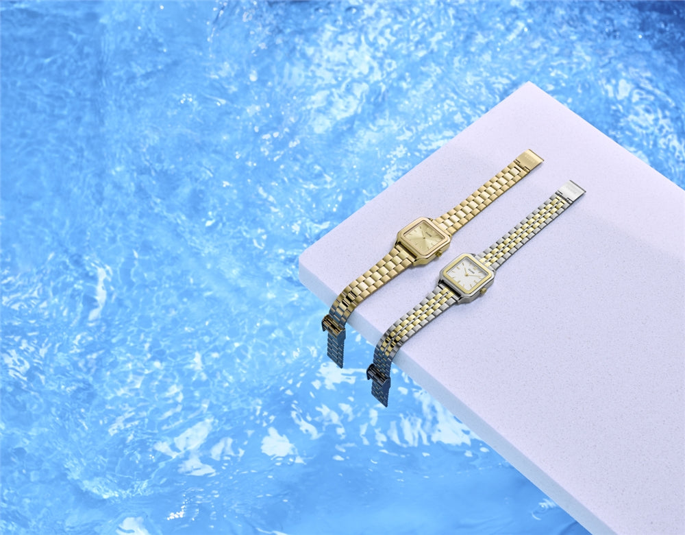 CLUSE Gold Gracieuse Petite Square Watch