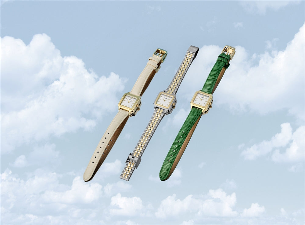 CLUSE Gold + Silver Gracieuse Petite Square Watch