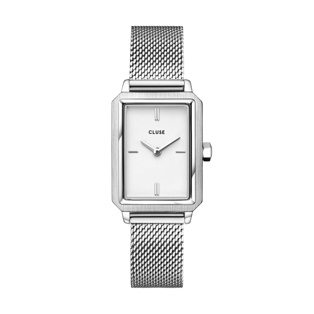 CLUSE Silver Fluette Mesh Watch