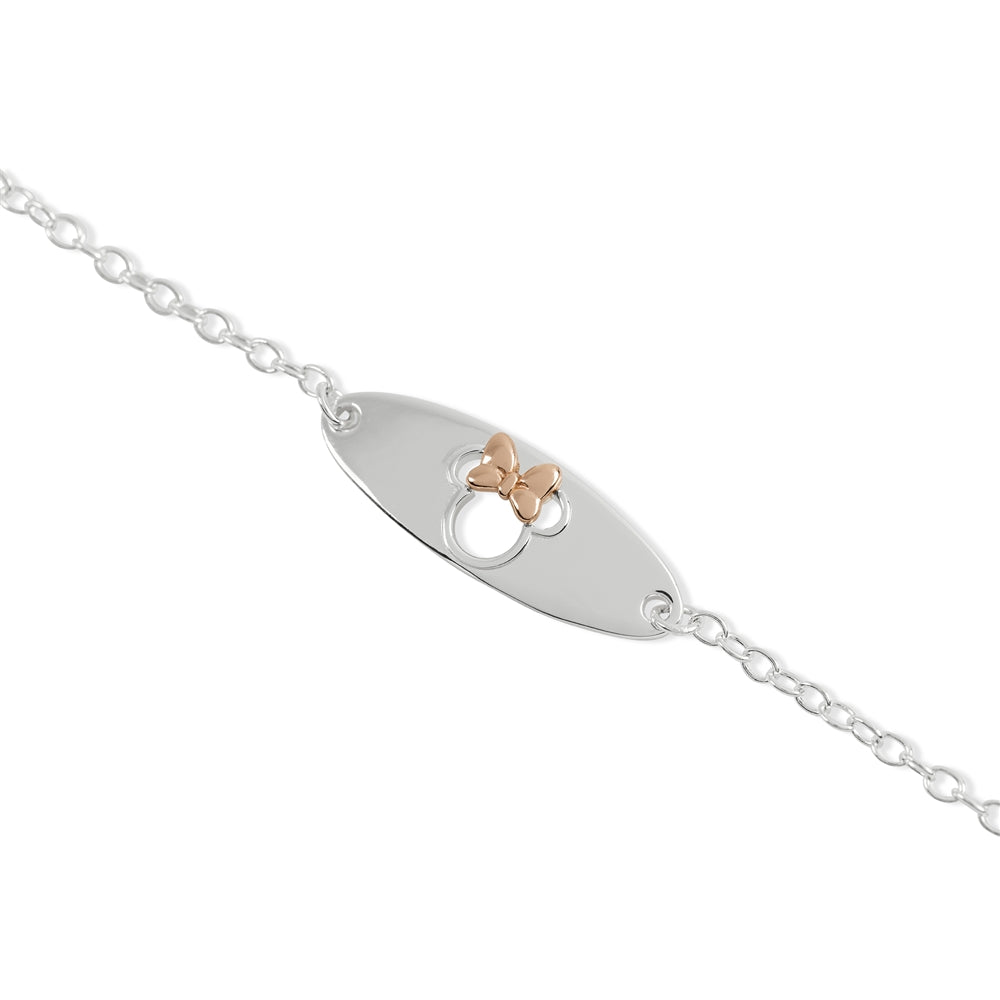 Disney Silver Minnie Mouse Cut Out Bracelet