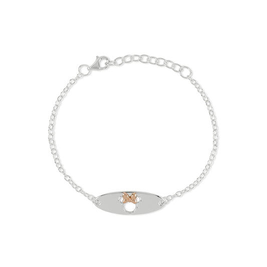 Disney Silver Minnie Mouse Cut Out Bracelet