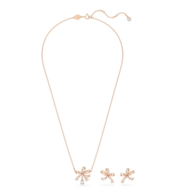 Swarovski Volta Rose Gold Bow Set 