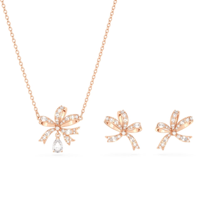 Swarovski Volta Rose Gold Bow Set 