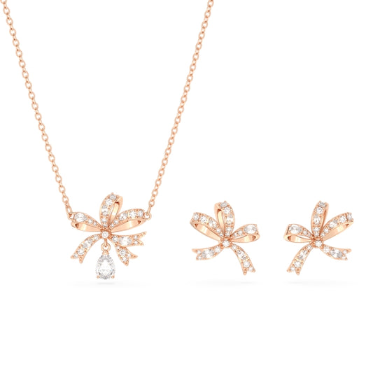 Swarovski Volta Rose Gold Bow Set 