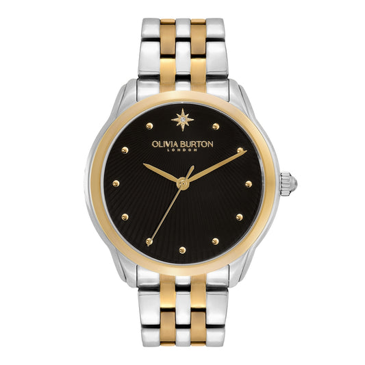 Olivia Burton Celestial Starlight Silver + Gold Bracelet Watch