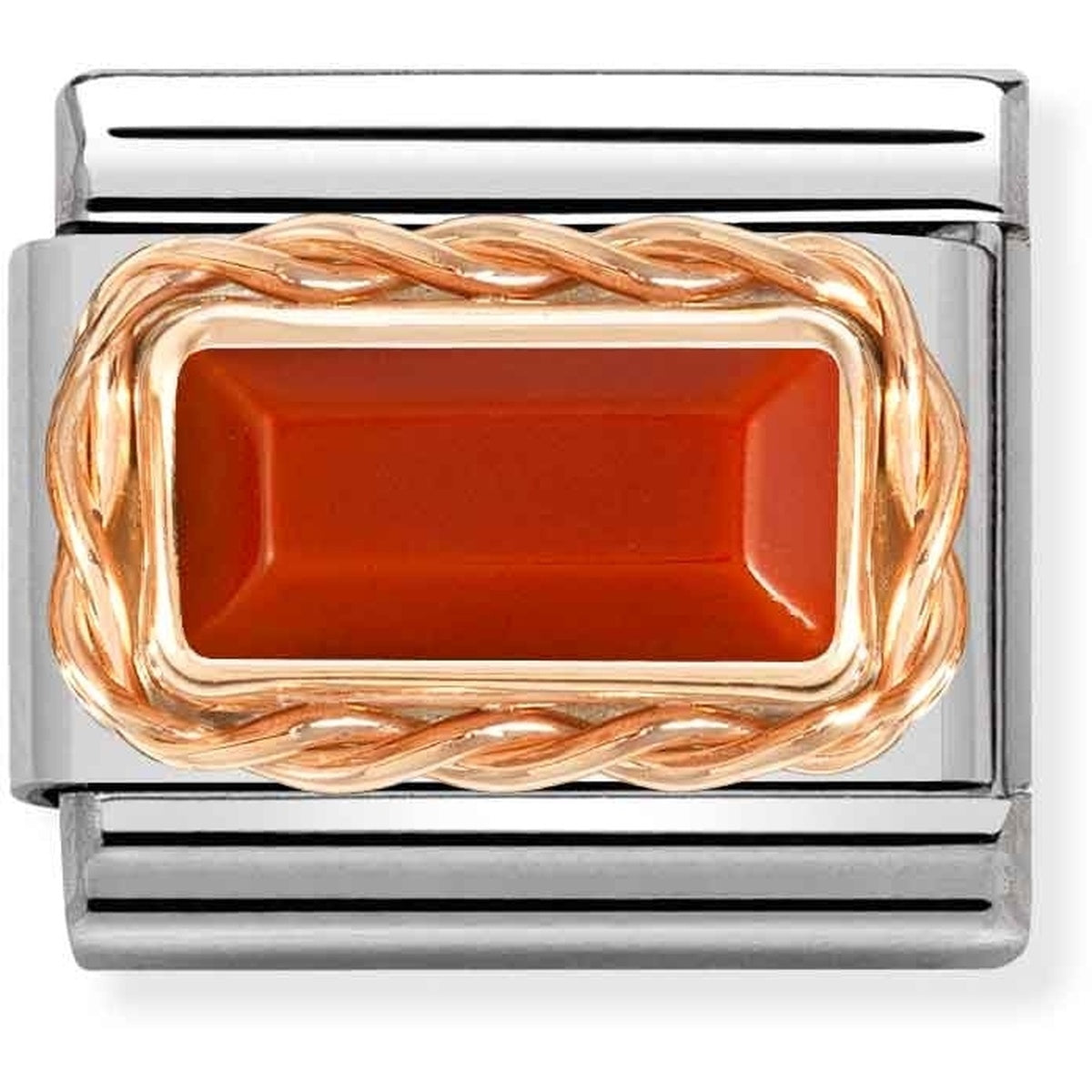 Nomination Red Coral Baguette Stone Charm