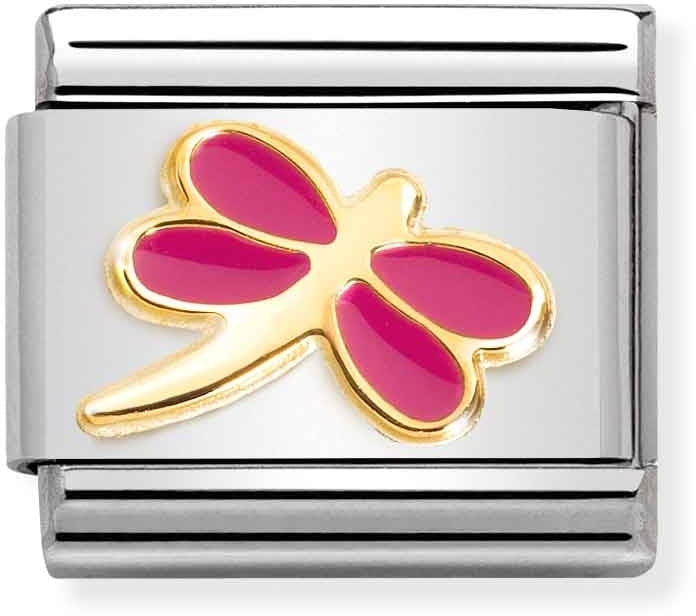 Nomination Fuchsia Pink Dragonfly Charm