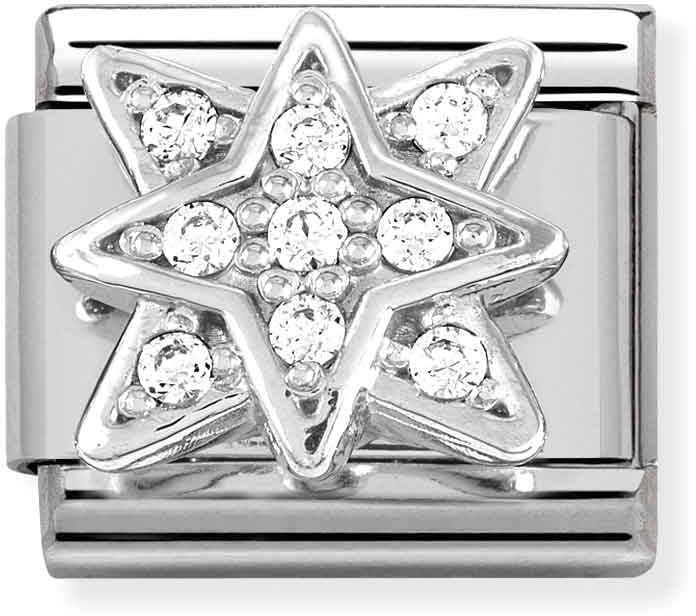 Nomination Crystal Wind Rose Charm 