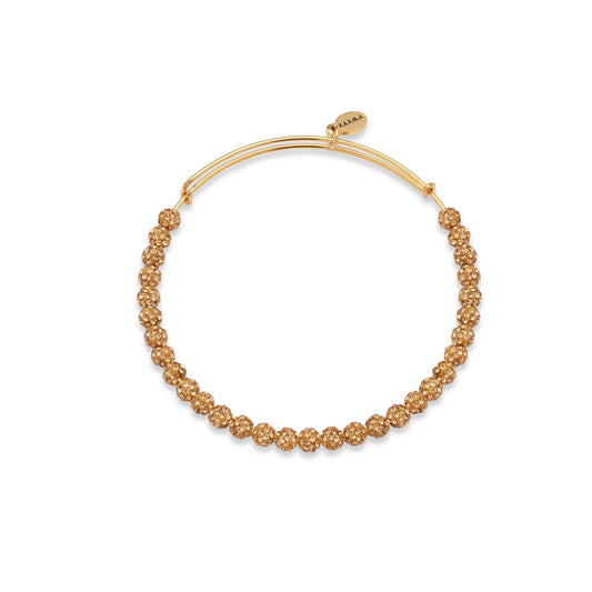 Karma Gold Crystal Disco Ball Bangle 