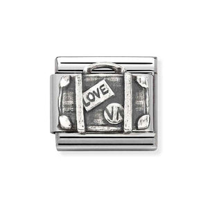 Nomination Oxidised Suitcase Charm