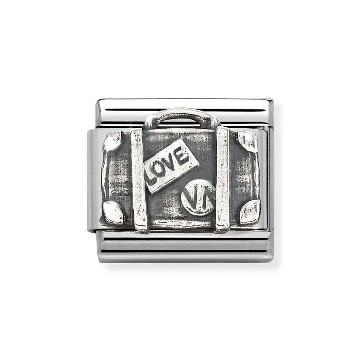 Nomination Oxidised Suitcase Charm