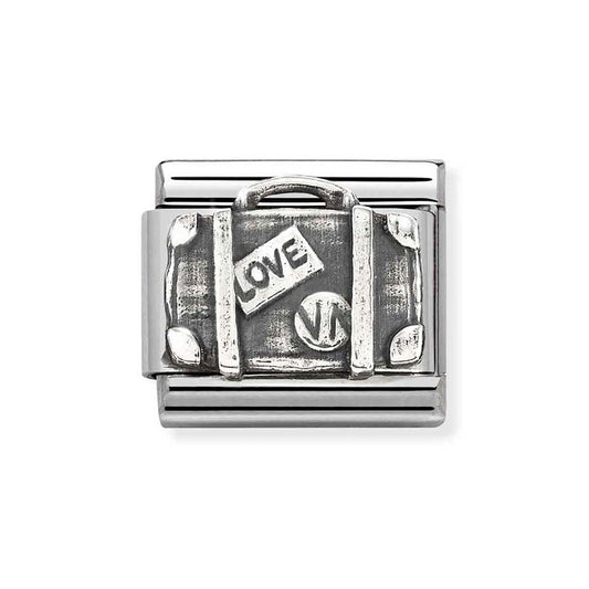 Nomination Oxidised Suitcase Charm