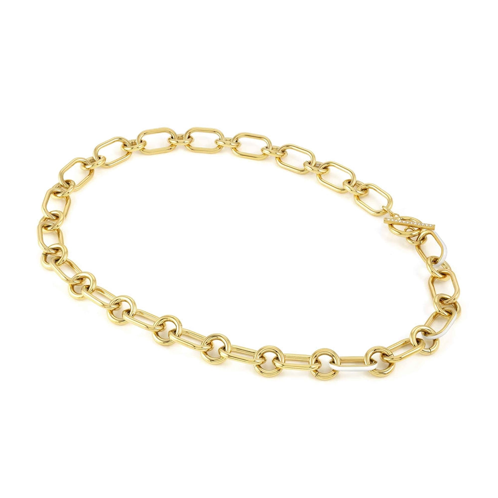 Nomination Drusilla Gold + White T-Bar Necklace