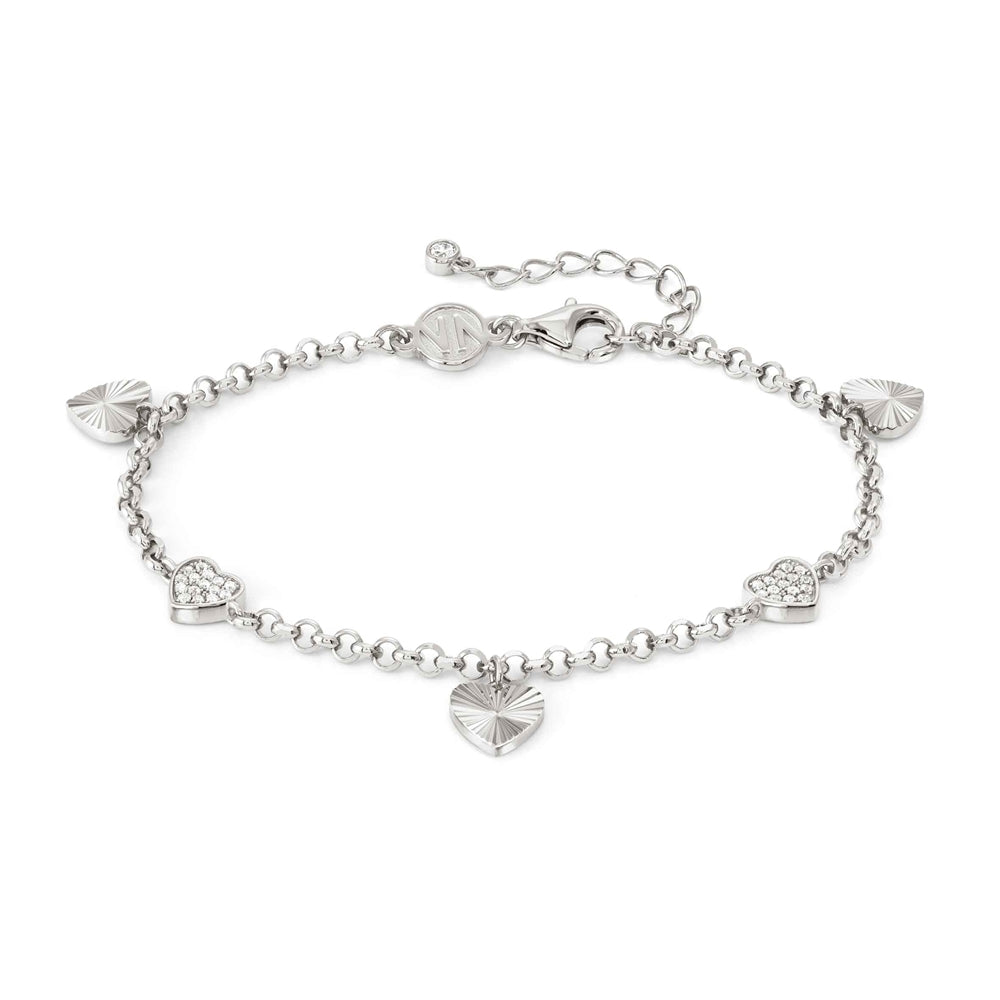 Nomination TrueJoy Silver Crystal Hearts Bracelet