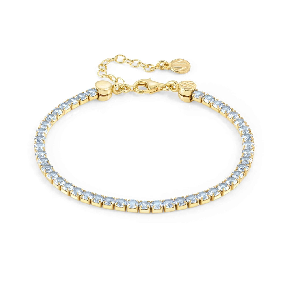 Nomination Chic Blue + Gold Crystal Joyful Bracelet