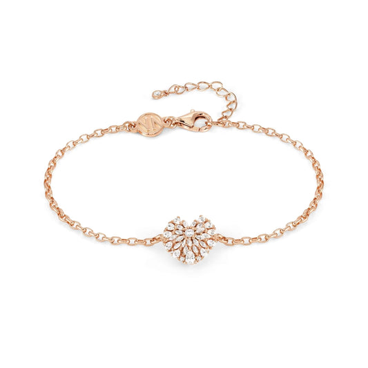 Nomination Ray Of Light Rose Gold Heart Bracelet