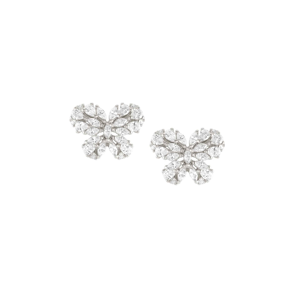 Nomination Ray Of Light Silver Butterfly Earrings