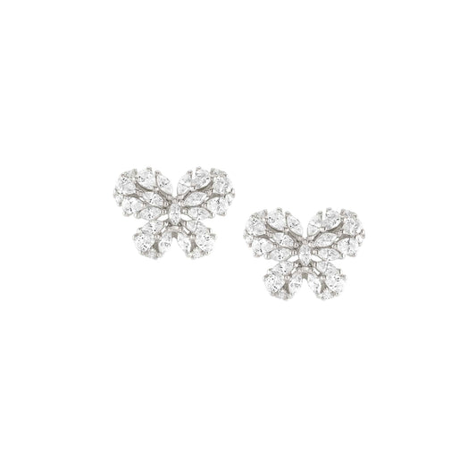 Nomination Ray Of Light Silver Butterfly Earrings