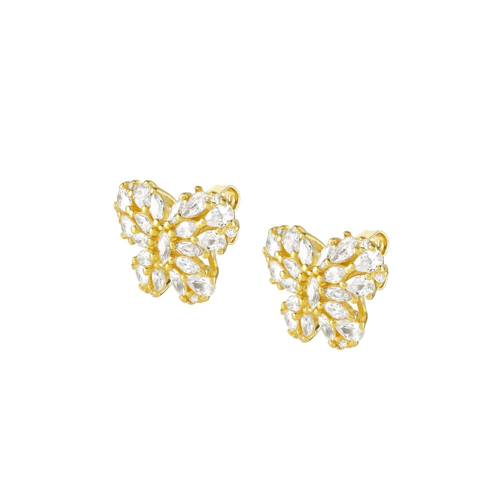 Nomination Ray Of Light Gold Butterfly Earrings