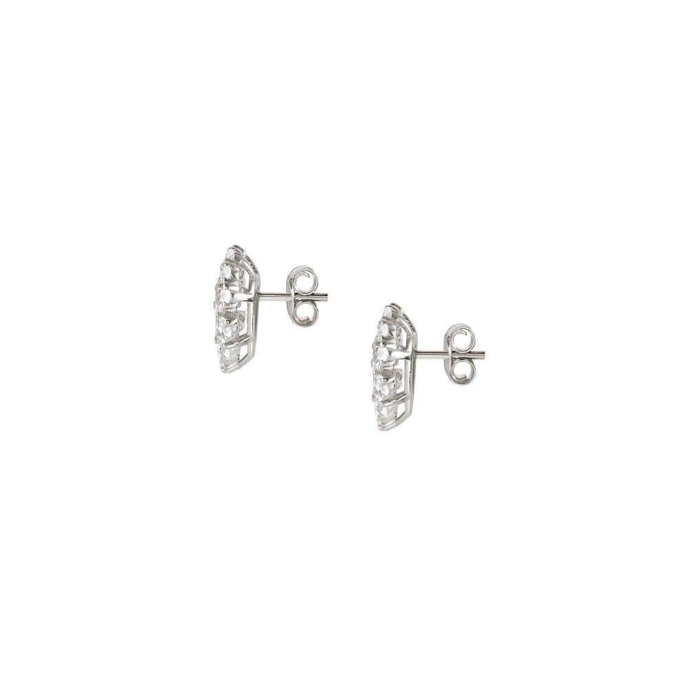 Nomination Ray Of Light Silver Heart Earrings