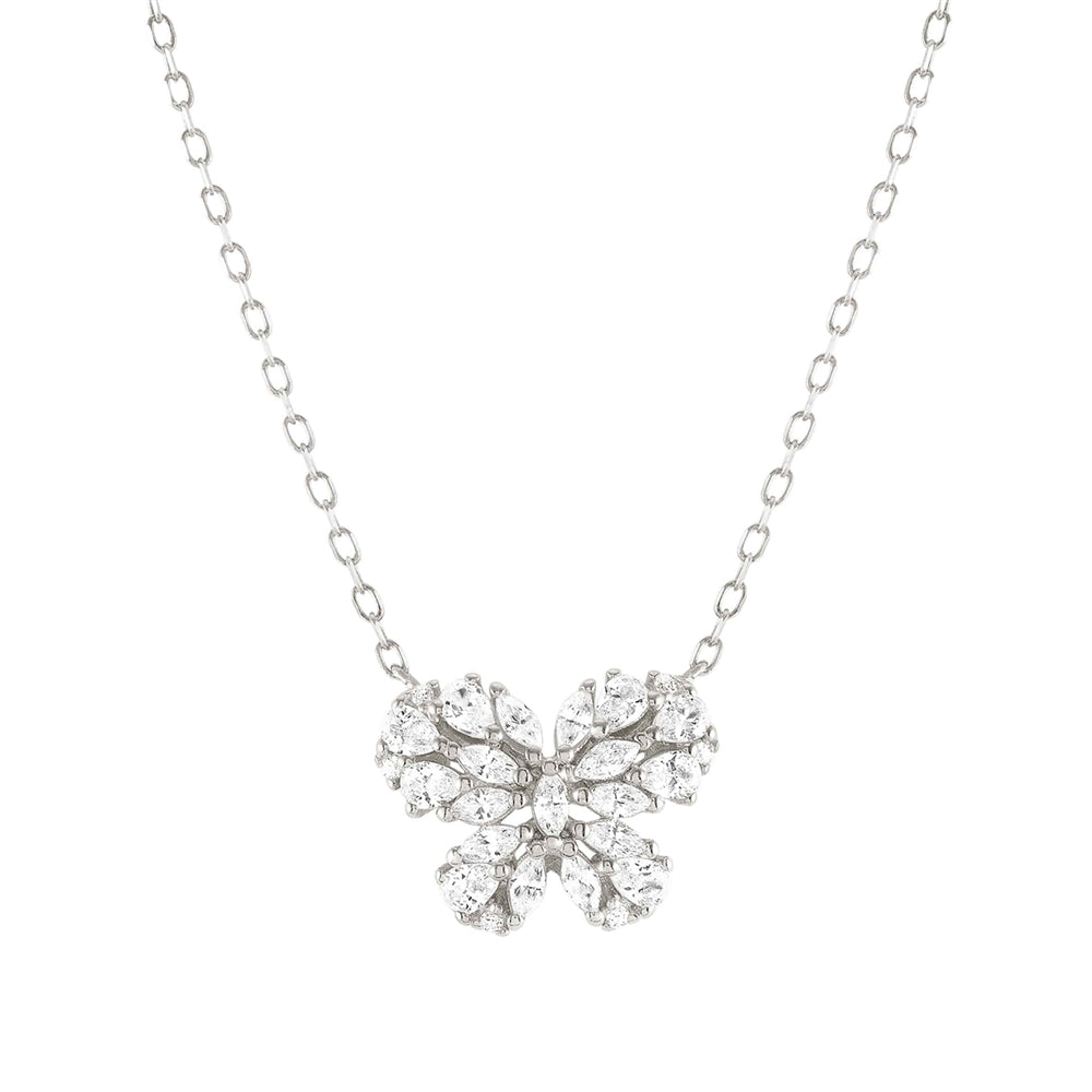 Nomination Ray Of Light Silver Butterfly Necklace