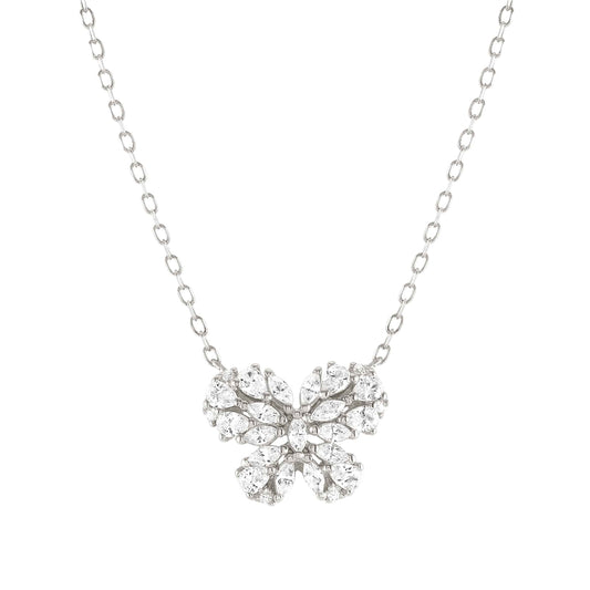 Nomination Ray Of Light Silver Butterfly Necklace