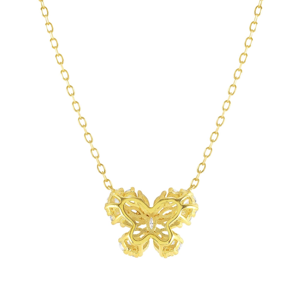 Nomination Ray Of Light Gold Butterfly Necklace