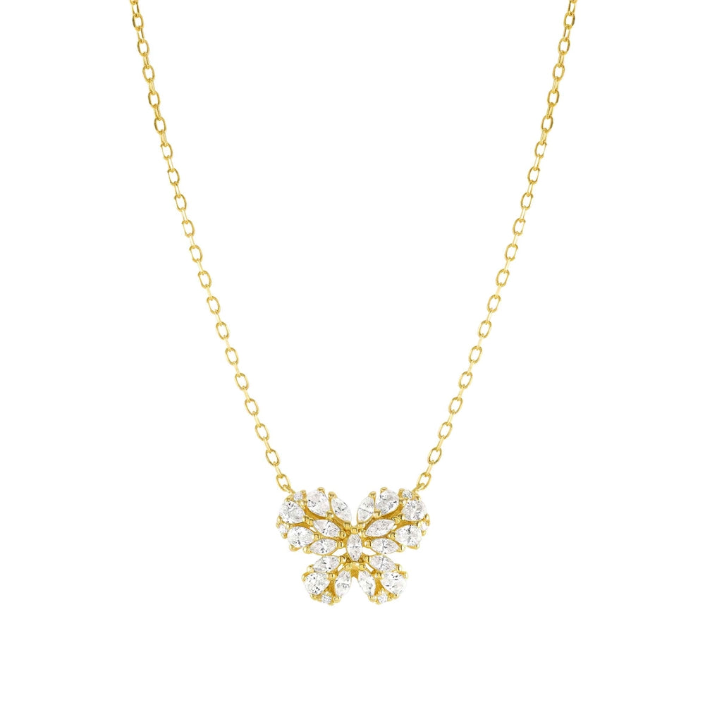 Nomination Ray Of Light Gold Butterfly Necklace
