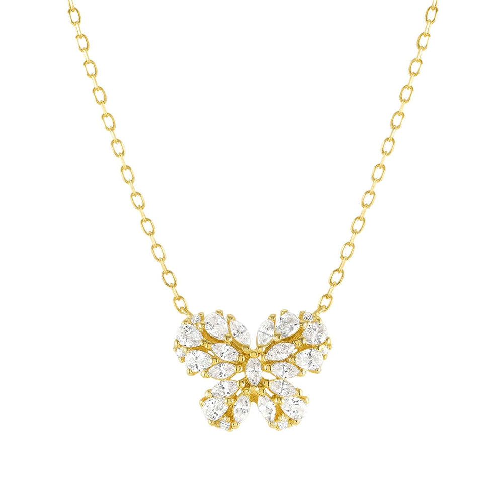 Nomination Ray Of Light Gold Butterfly Necklace