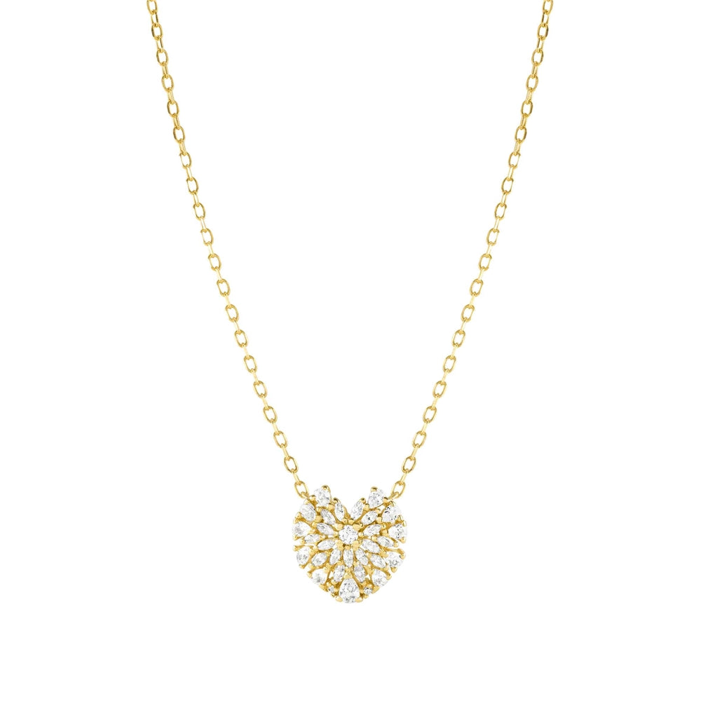 Nomination Ray Of Light Gold Heart Necklace
